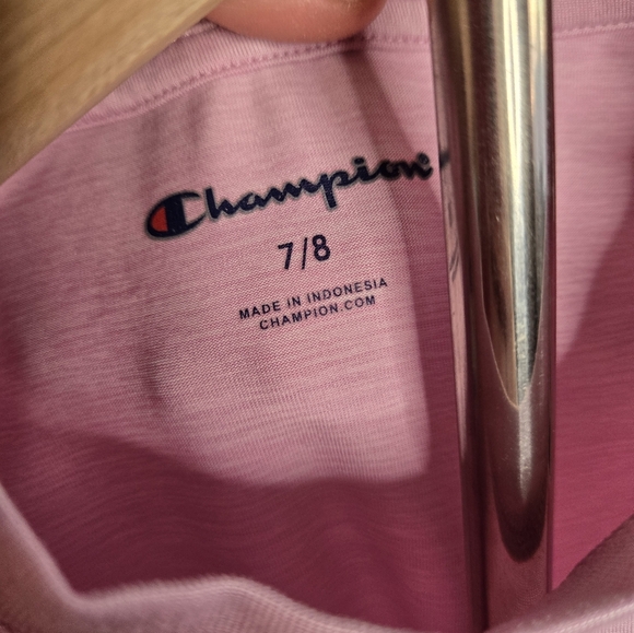Champion Girls Set Size 7/8 – 2 Graphic Tees & Logo Shorts Bundle - Picture 6 of 7